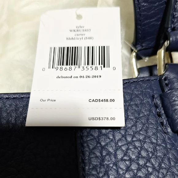 Kate Spade Midnight Blue Tote - Picture 2 of 6